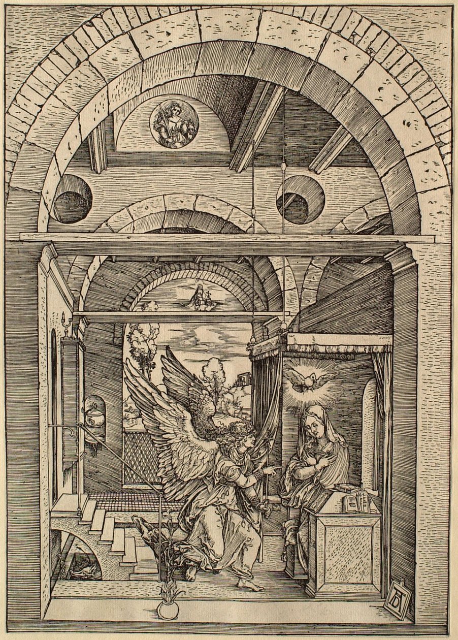 Neitsyt Marian elämä: Marian ilmestys tekijältä Albrecht Dürer