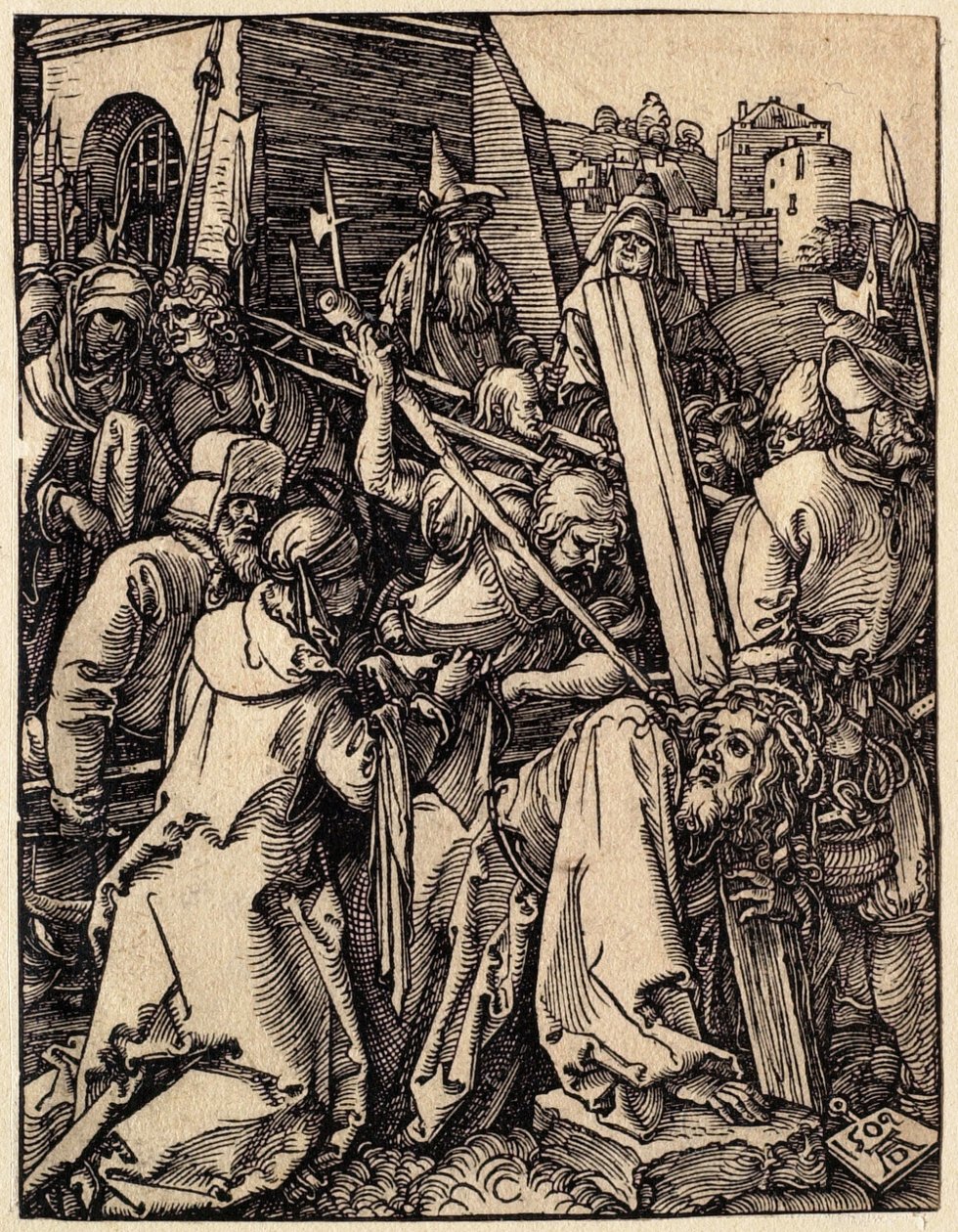 Pieni passio: Kristus kantaa ristiä tekijältä Albrecht Dürer