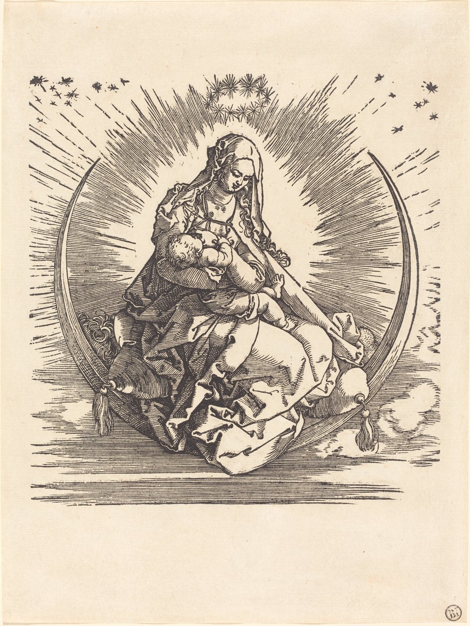 Madonna puolikuussa tekijältä Albrecht Dürer