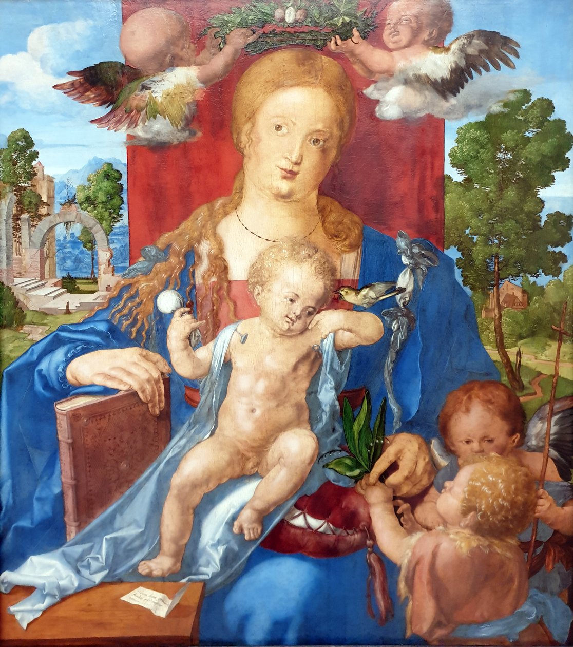 Madonna ja siskonpoika tekijältä Albrecht Dürer