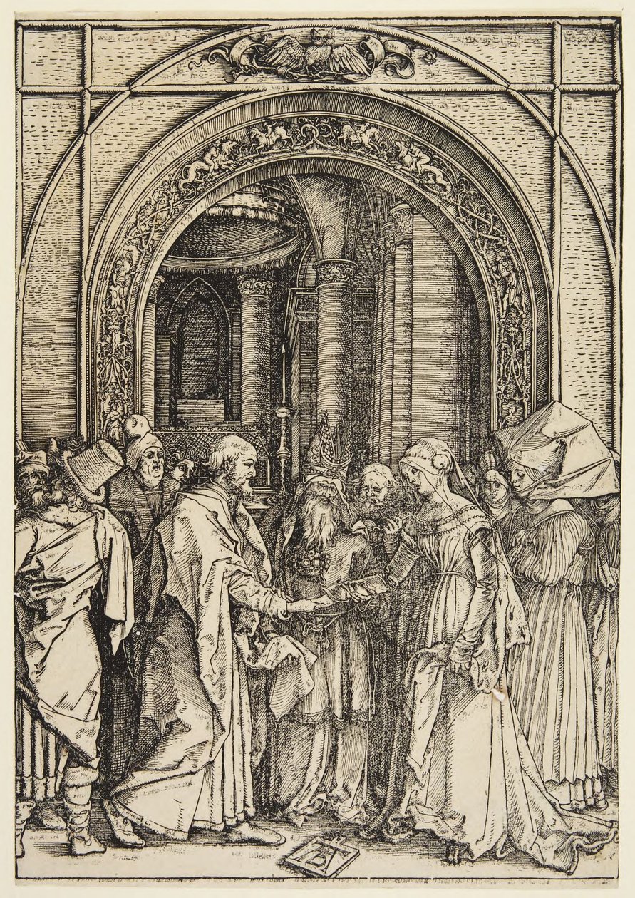Neitsyt Marian avioliitto tekijältä Albrecht Dürer