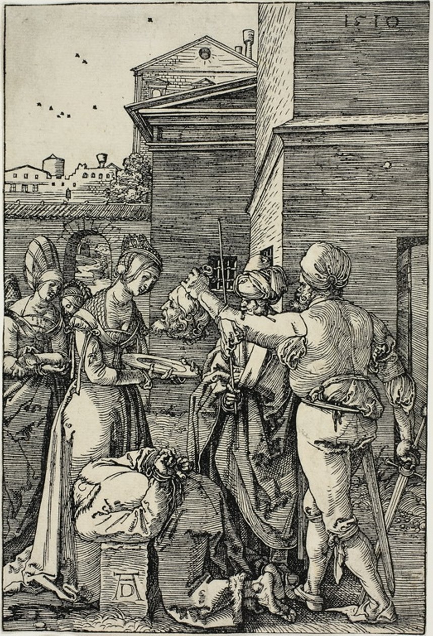 Johannes Kastajan marttyyrikuolema tekijältä Albrecht Dürer