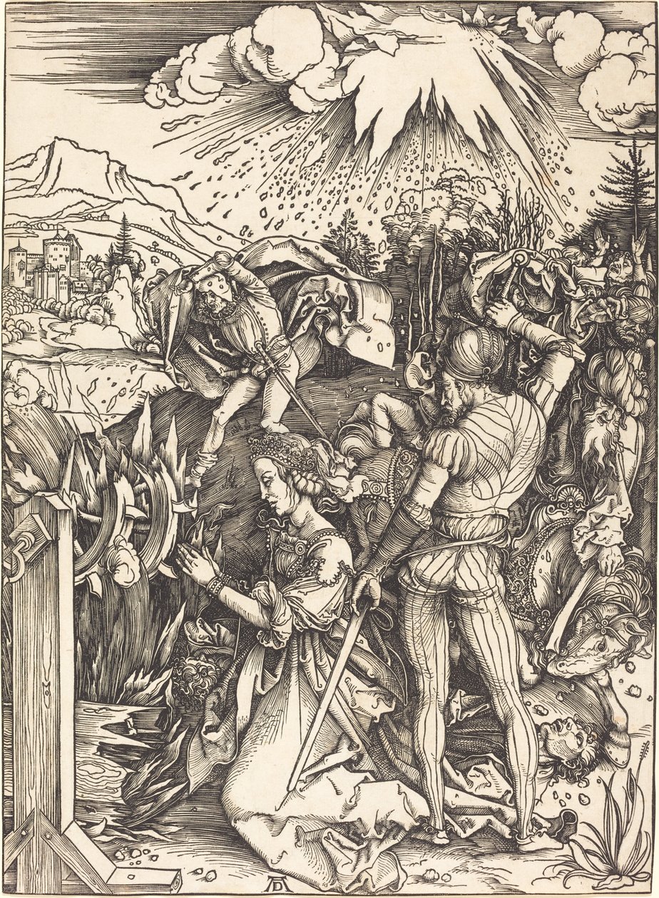 Pyhän Katariinan marttyyrikuolema tekijältä Albrecht Dürer