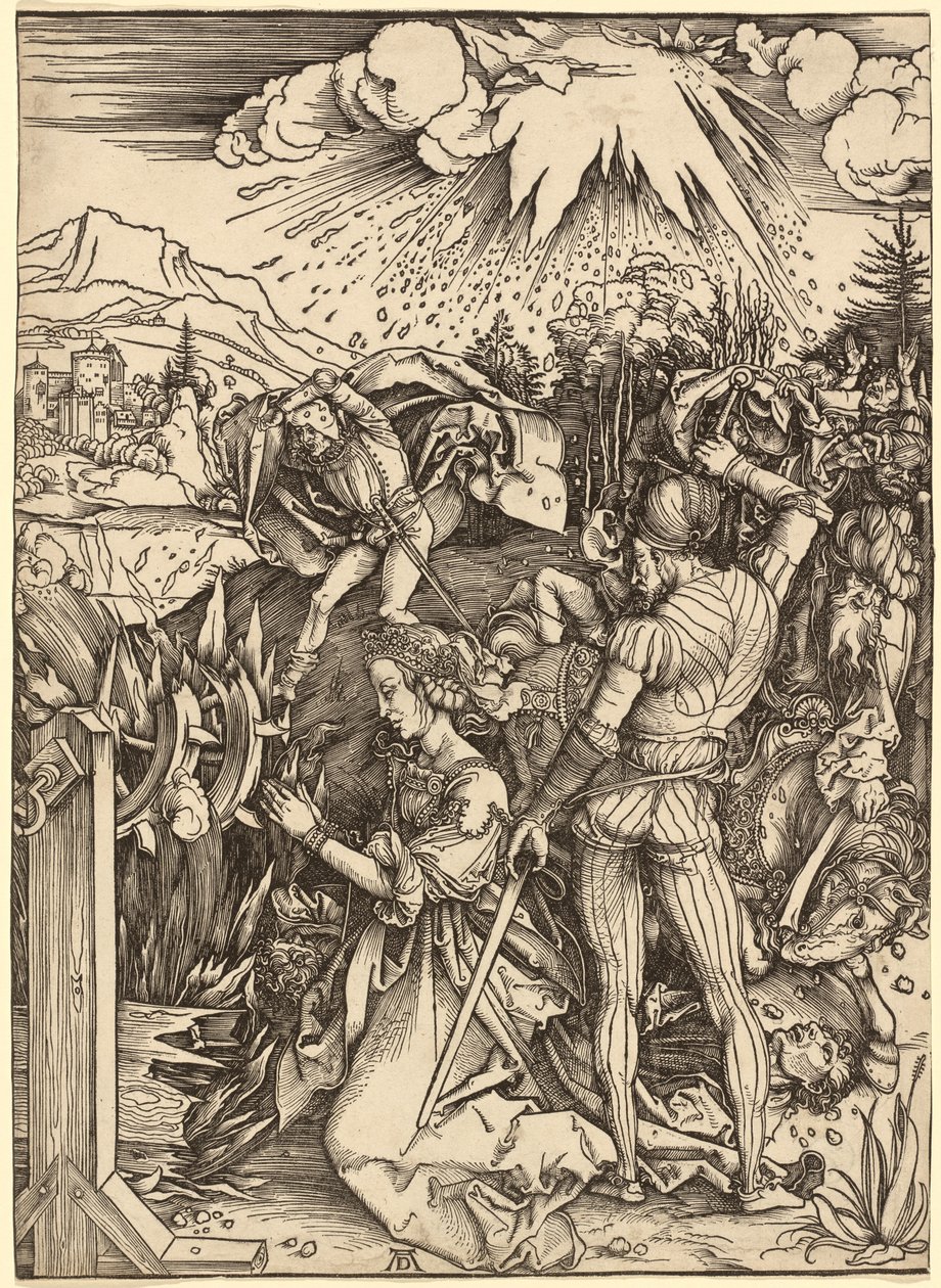 Pyhän Katariinan marttyyrikuolema tekijältä Albrecht Dürer