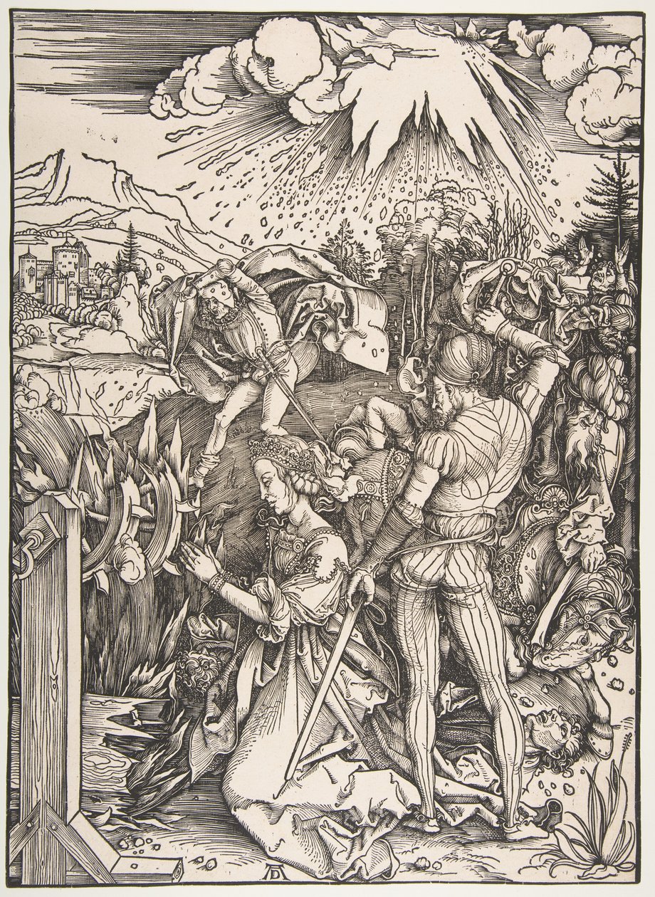 Pyhän Katariinan marttyyrikuolema tekijältä Albrecht Dürer