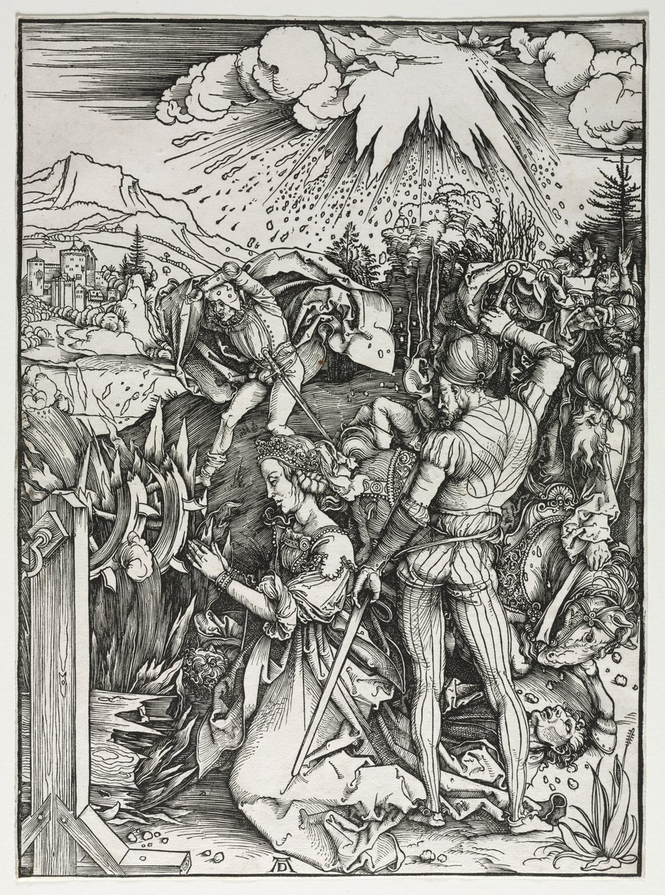 Pyhän Katariina Aleksandrialaisen marttyyrikuolema tekijältä Albrecht Dürer