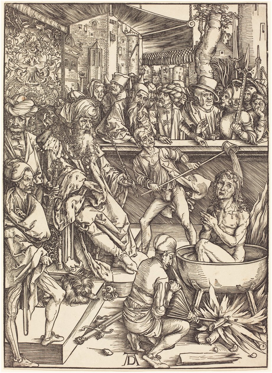 Pyhän Johanneksen marttyyrikuolema tekijältä Albrecht Dürer