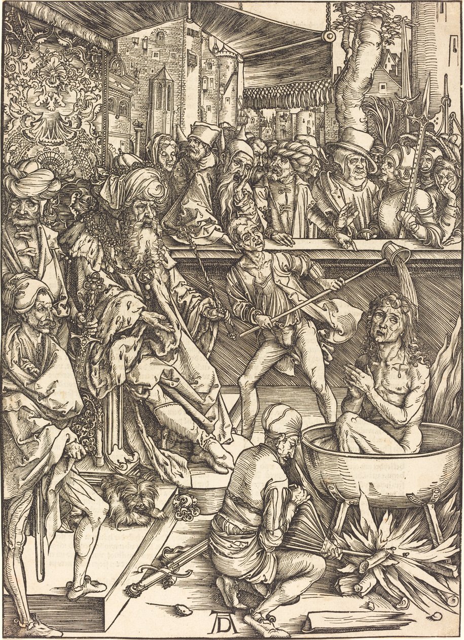 Pyhän Johanneksen marttyyrikuolema tekijältä Albrecht Dürer