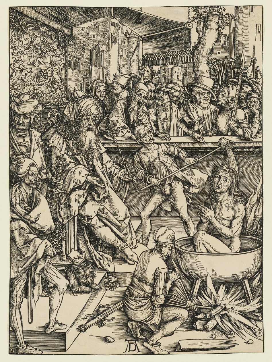 Pyhän Johanneksen marttyyrikuolema tekijältä Albrecht Dürer