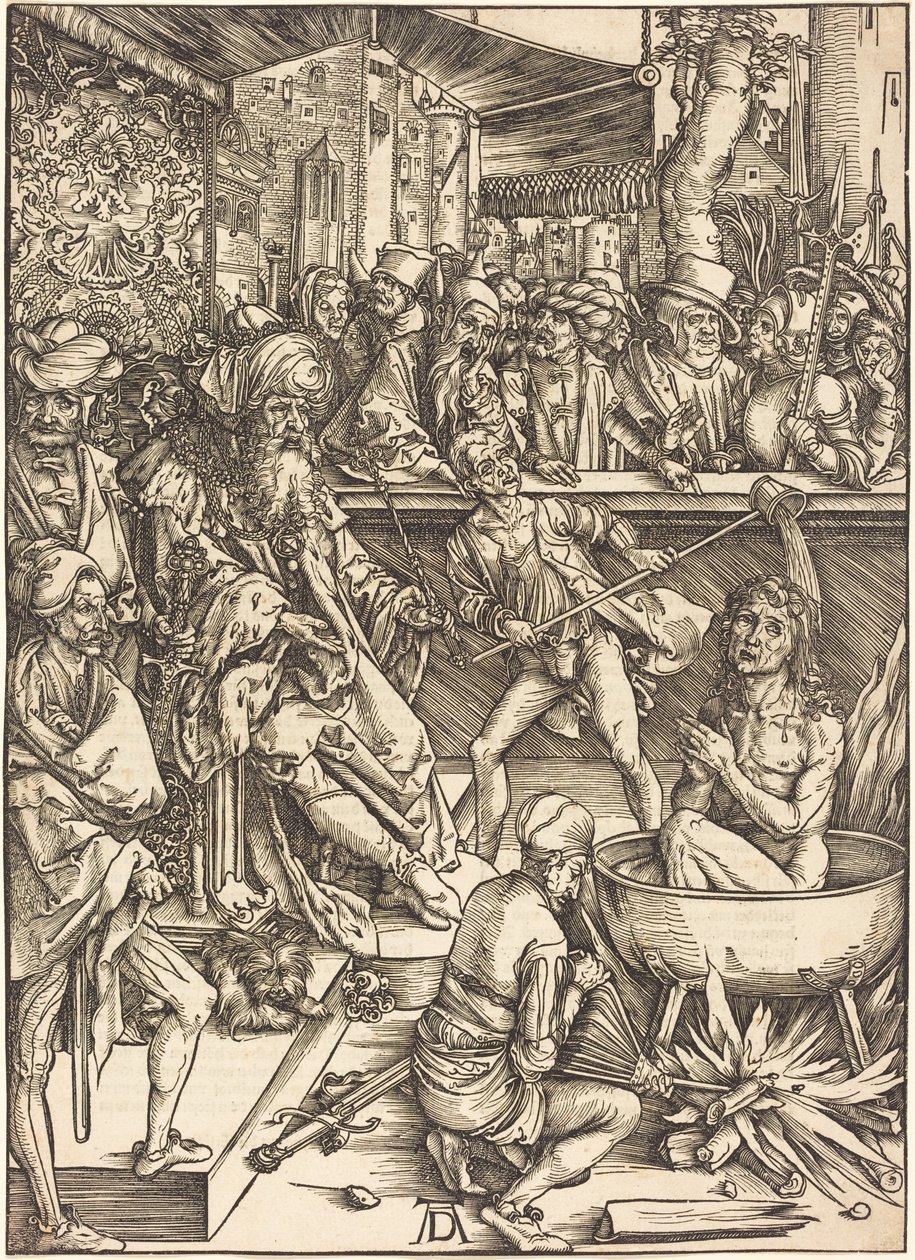 Pyhän Johanneksen marttyyrikuolema tekijältä Albrecht Dürer