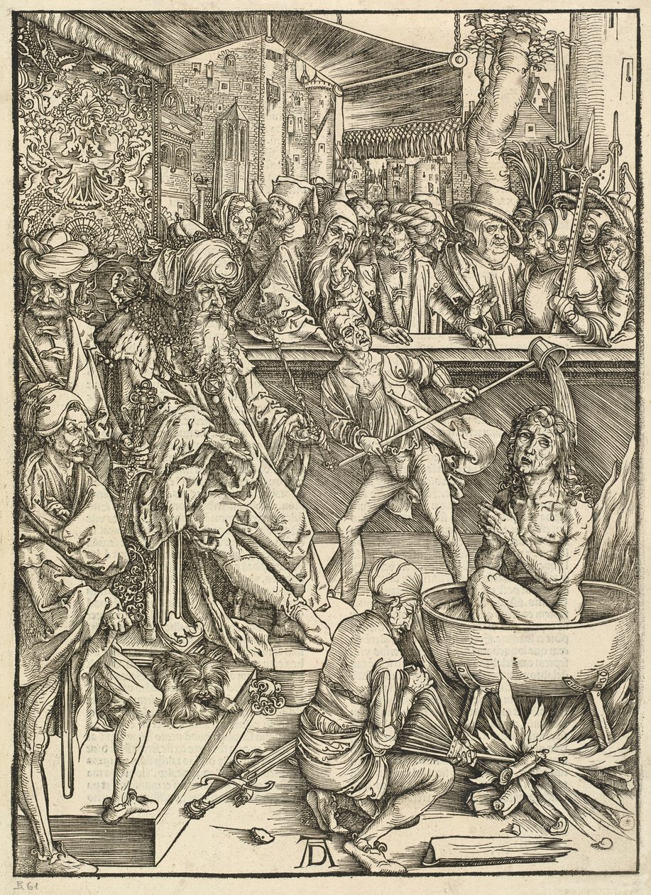 Pyhän Johanneksen marttyyrikuolema tekijältä Albrecht Dürer