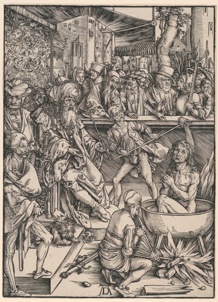 Pyhän Johanneksen marttyyrikuolema, The Apocalypse tekijältä Albrecht Dürer