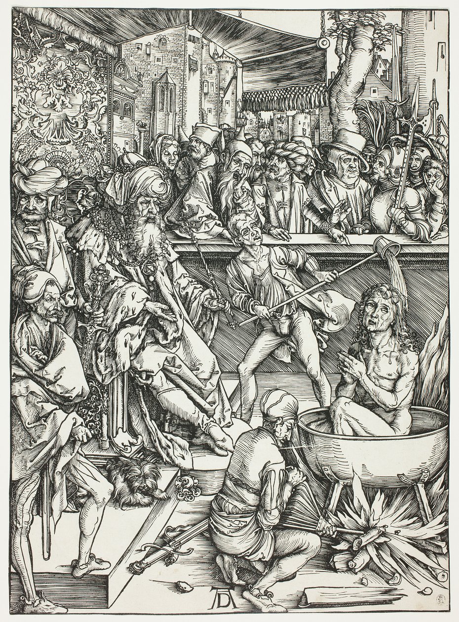 Pyhän Johanneksen marttyyrikuolema, The Apocalypse tekijältä Albrecht Dürer