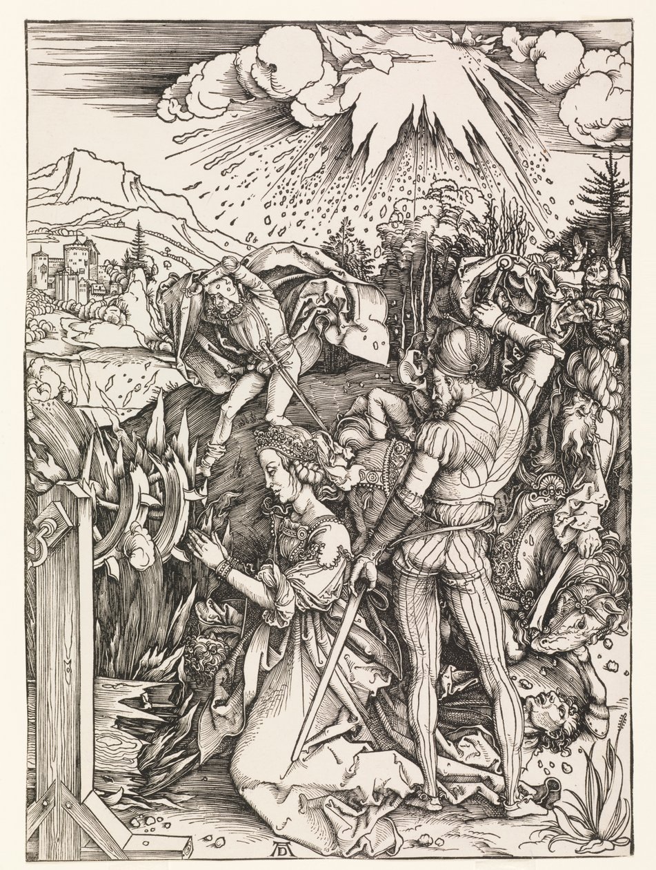 Pyhän Katariinan marttyyrikuolema tekijältä Albrecht Dürer