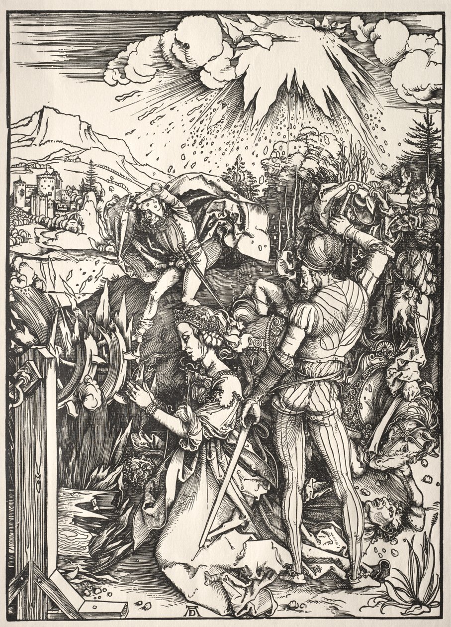 Pyhän Katariinan marttyyrikuolema tekijältä Albrecht Dürer
