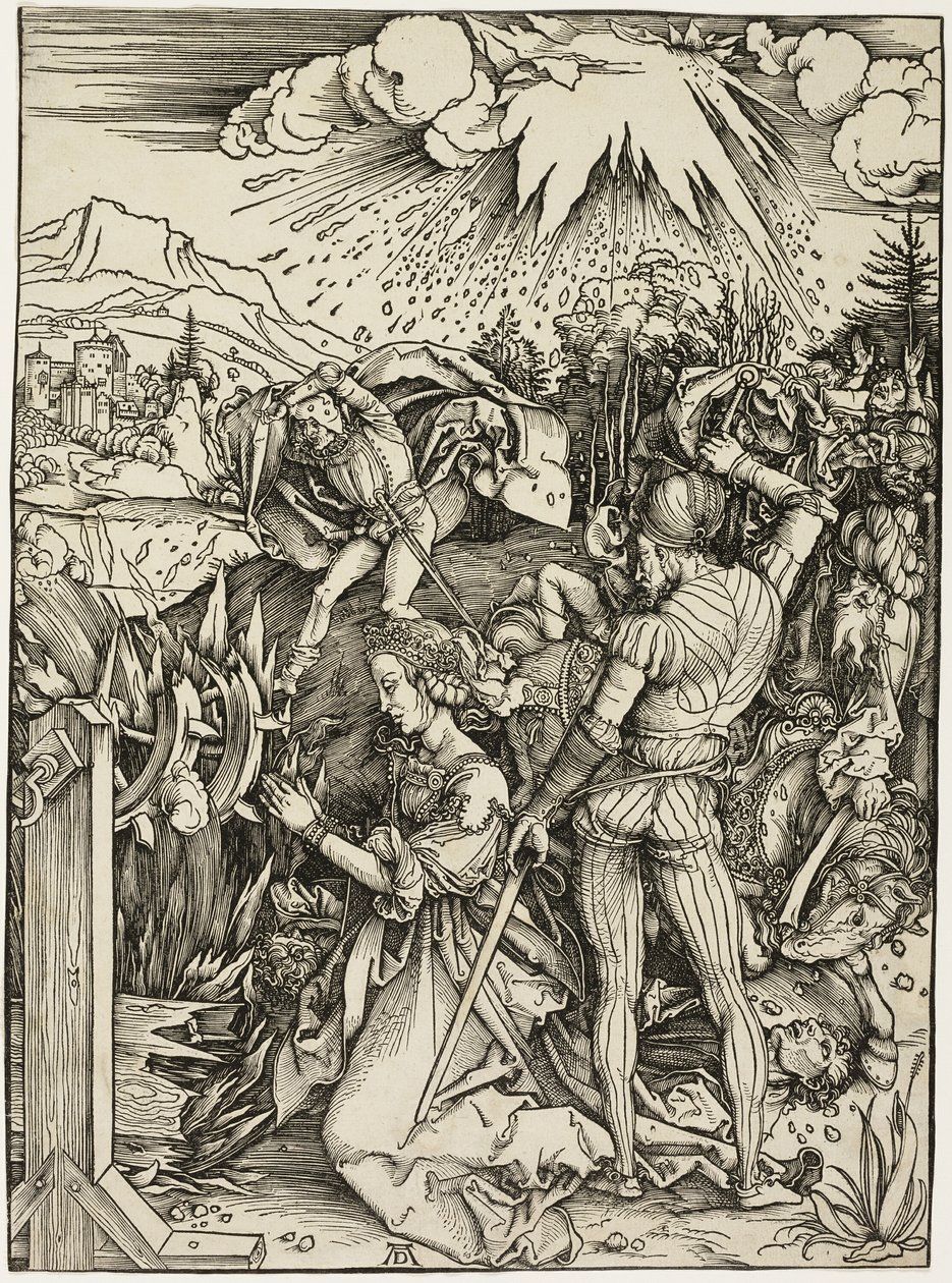 Pyhän Katariinan marttyyrikuolema tekijältä Albrecht Dürer