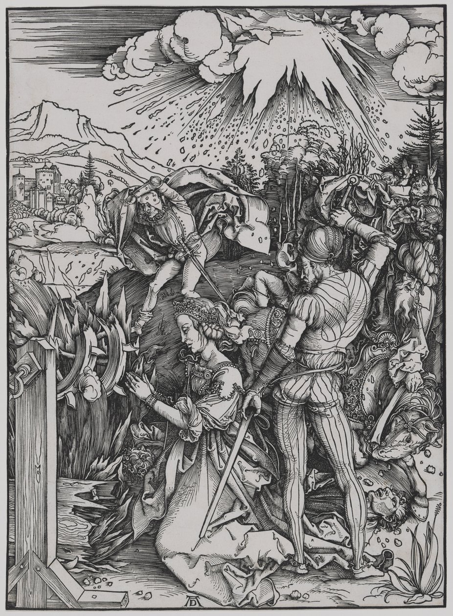 Pyhän Katariinan marttyyrikuolema tekijältä Albrecht Dürer