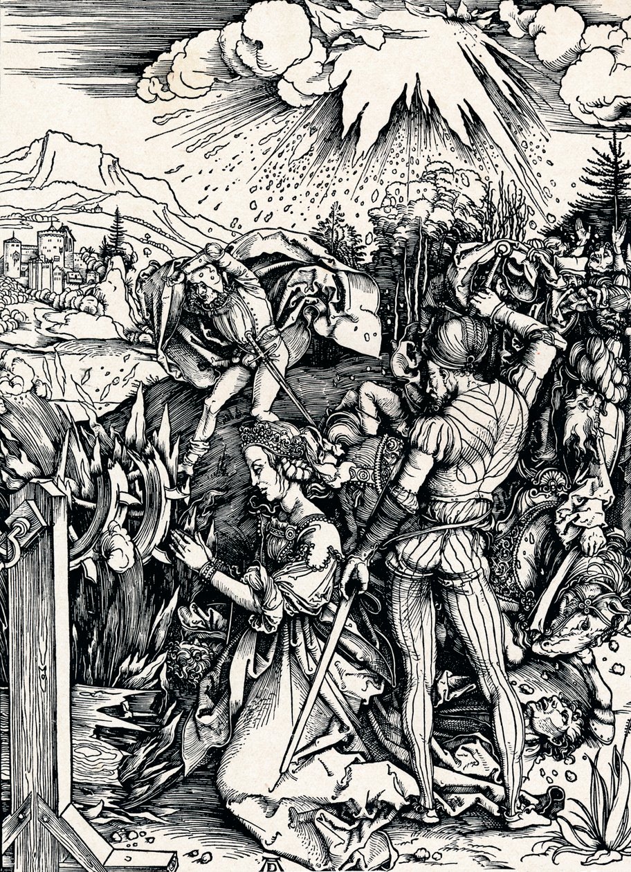 Pyhän Katariinan marttyyrikuolema, 1497 1906 tekijältä Albrecht Dürer