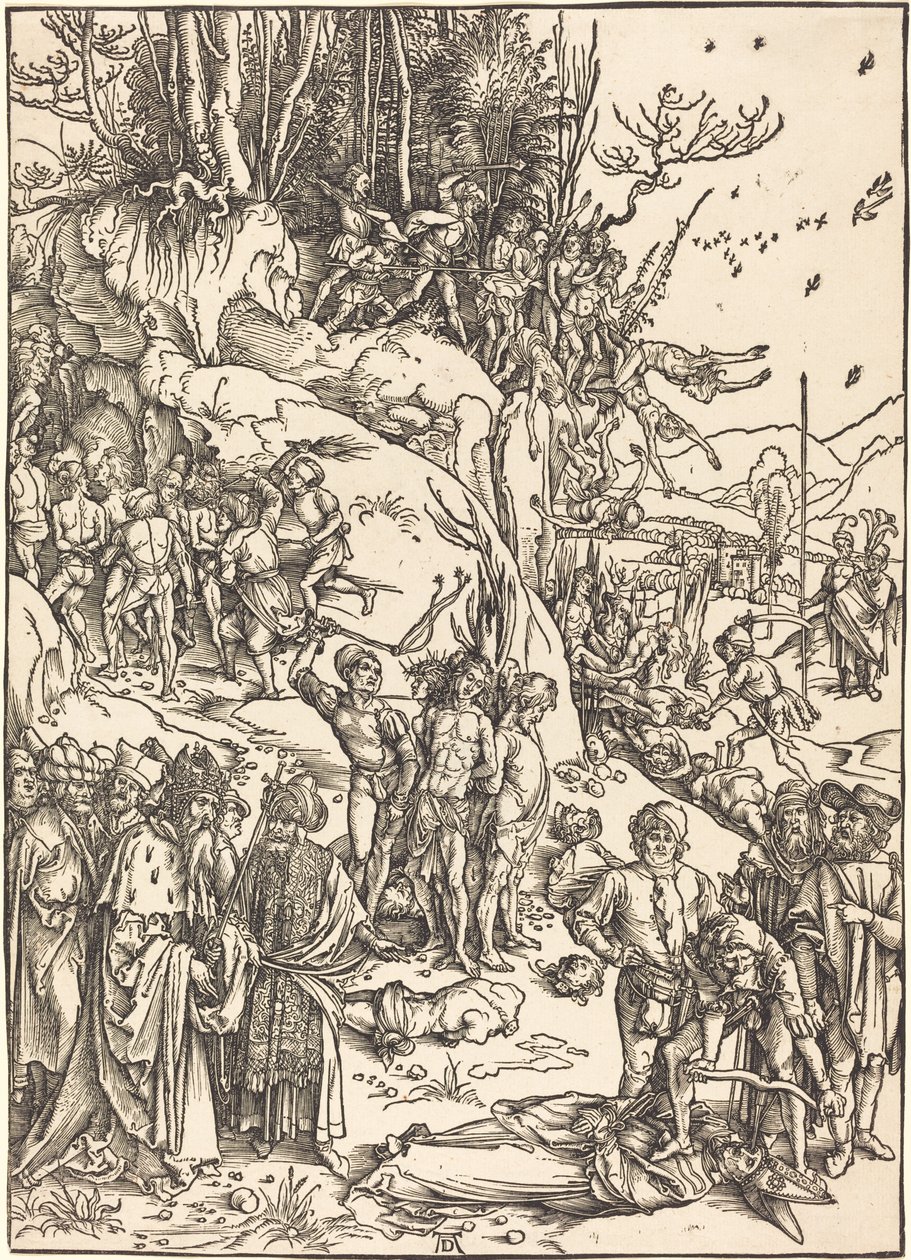 Kymmenentuhannen marttyyrikuolema tekijältä Albrecht Dürer