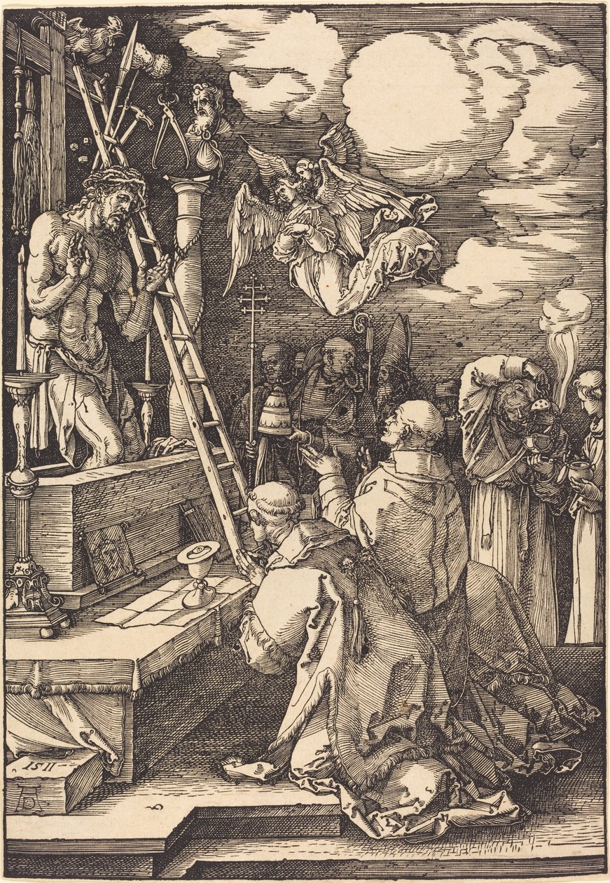 Pyhän Gregorian messu tekijältä Albrecht Dürer
