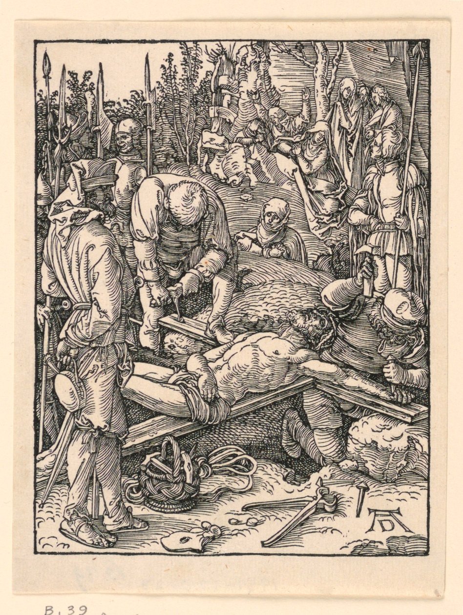 Naulaus ristiin, sarjasta Pieni intohimo tekijältä Albrecht Dürer