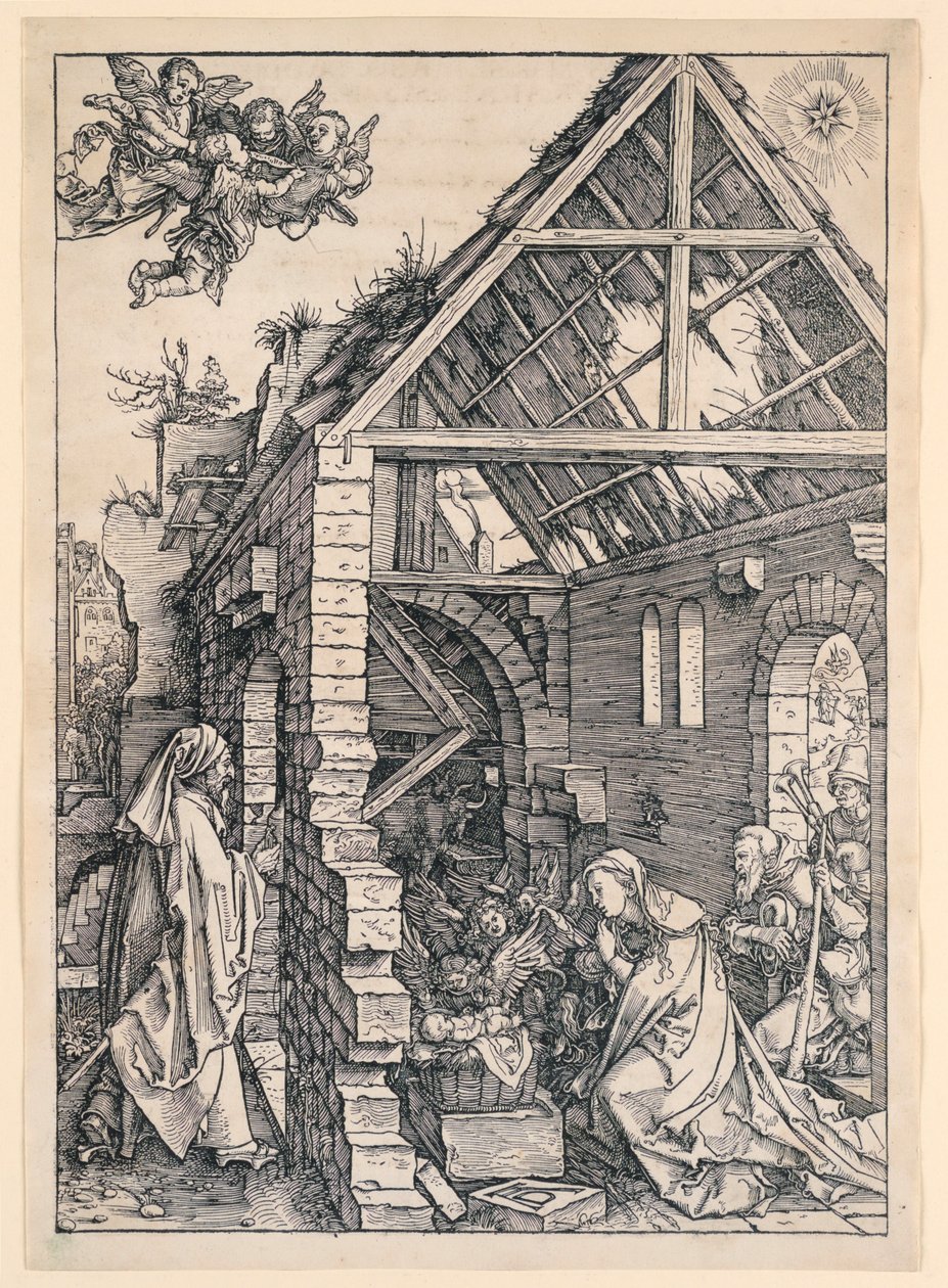 Syntymä, Elämä of the Virgin -sarjasta tekijältä Albrecht Dürer