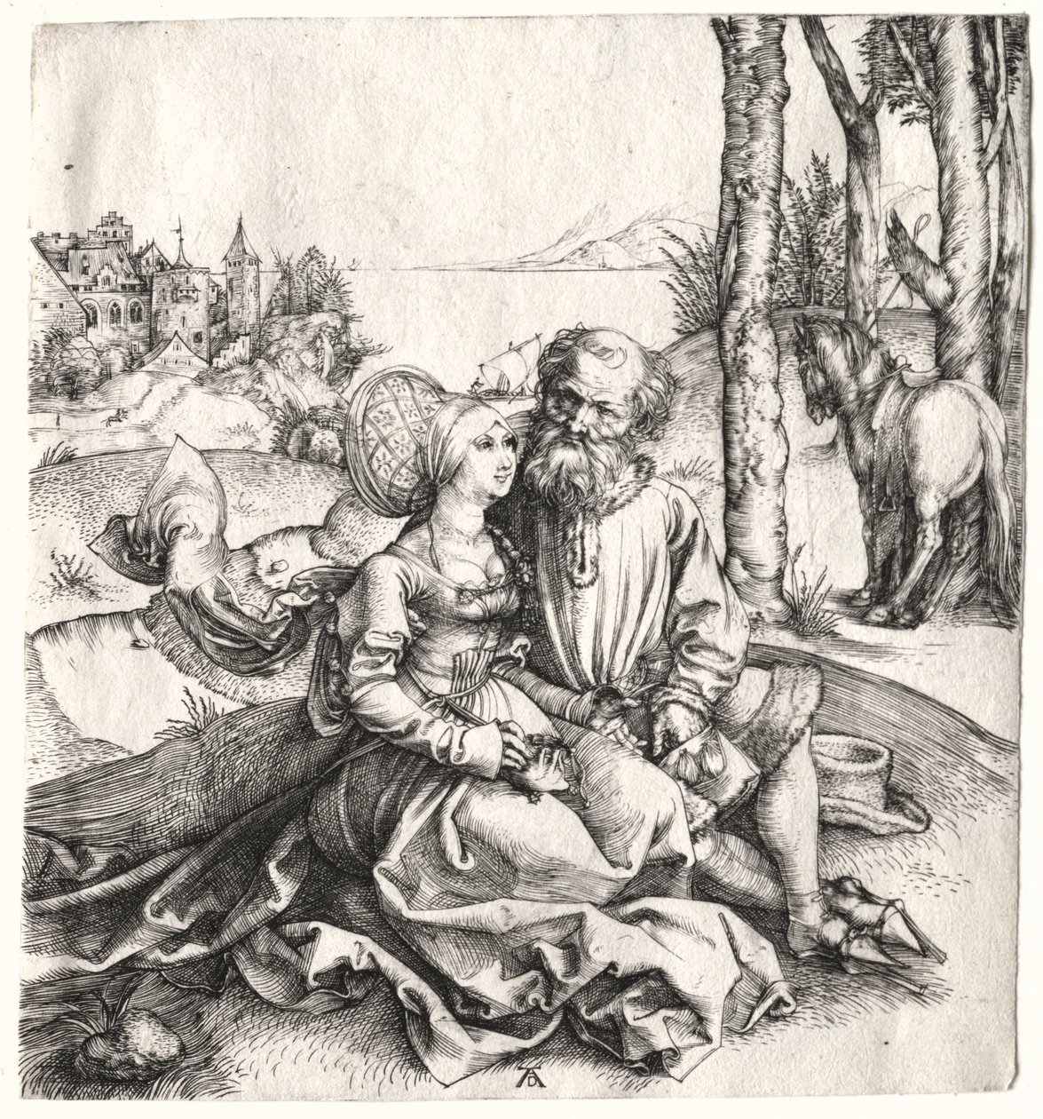 Rakkauden tarjous (tai huonokuntoinen pariskunta) tekijältä Albrecht Dürer