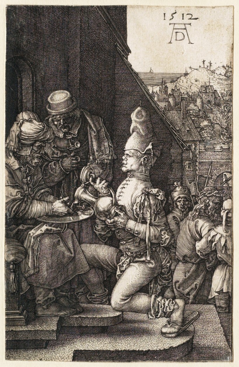 Passio: Pilatus pesee kätensä tekijältä Albrecht Dürer