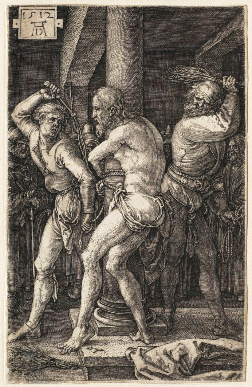 Kristuksen kärsimys: ruoskiminen tekijältä Albrecht Dürer