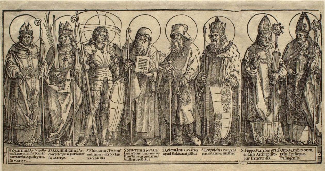 Itävallan suojeluspyhimykset tekijältä Albrecht Dürer