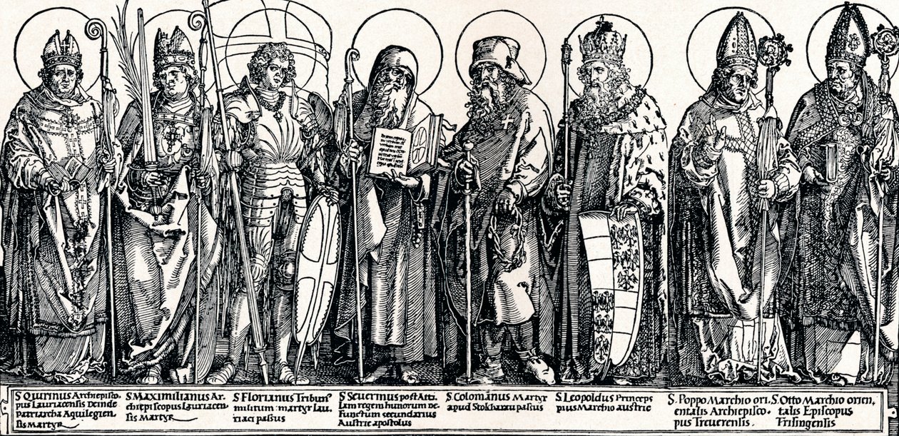 Itävallan suojeluspyhät, 1515 1906 tekijältä Albrecht Dürer