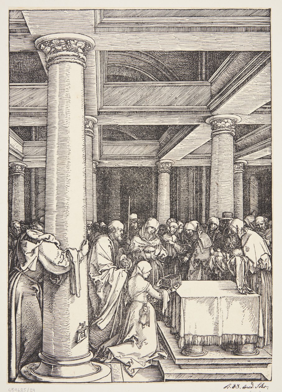 Esitys temppelissä tekijältä Albrecht Dürer