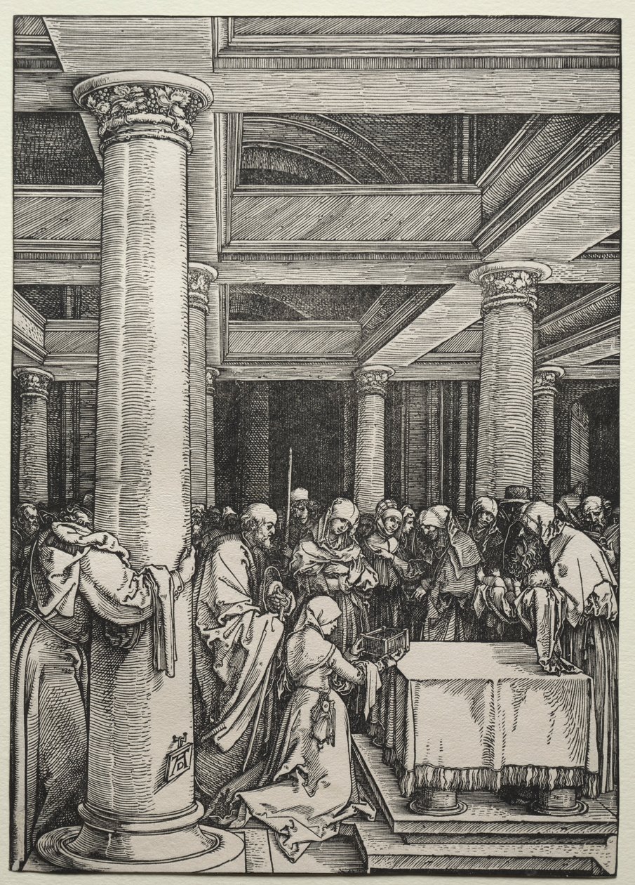 Kristuksen esittely temppelissä, n. 1504-1505. tekijältä Albrecht Dürer