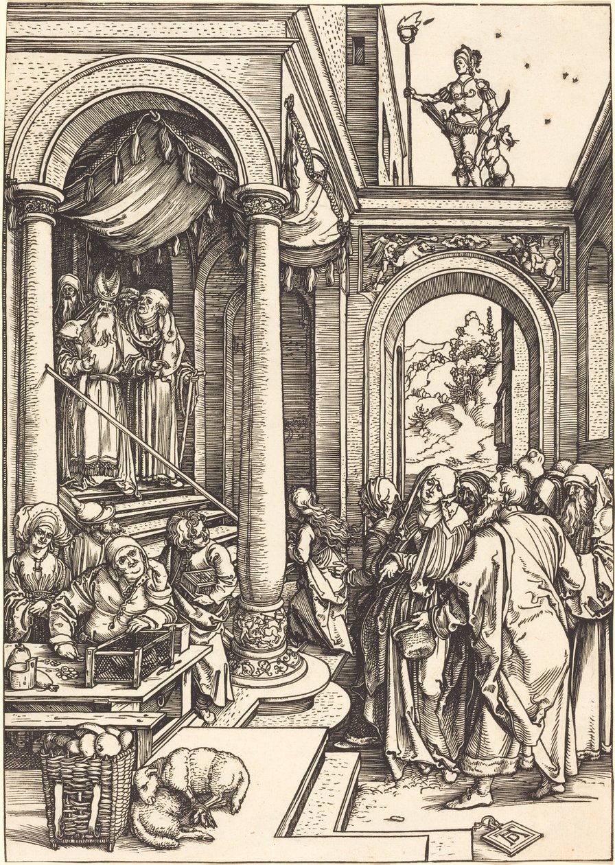 Neitsyen esitys temppelissä tekijältä Albrecht Dürer