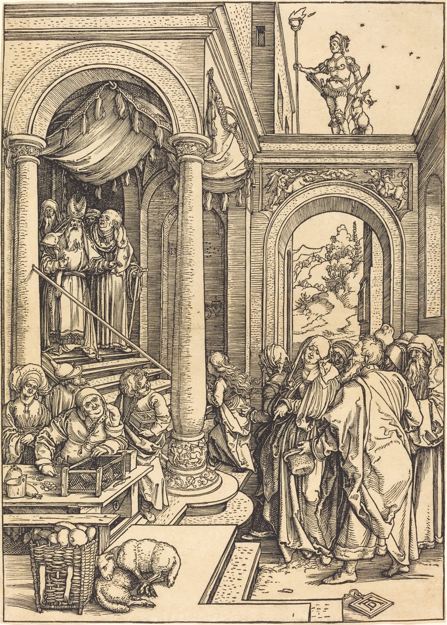 Neitsyen esitys temppelissä tekijältä Albrecht Dürer