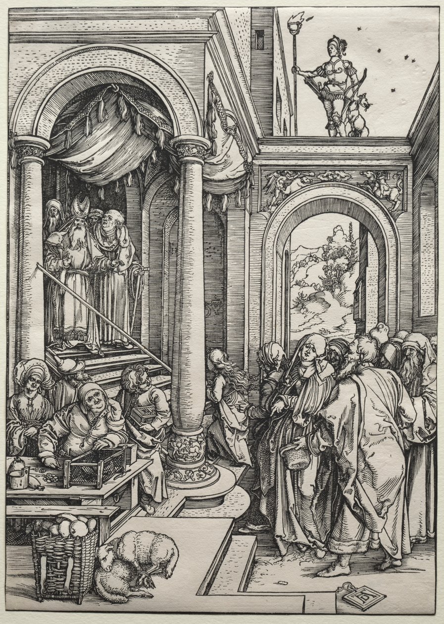 Neitsyen esitys temppelissä tekijältä Albrecht Dürer