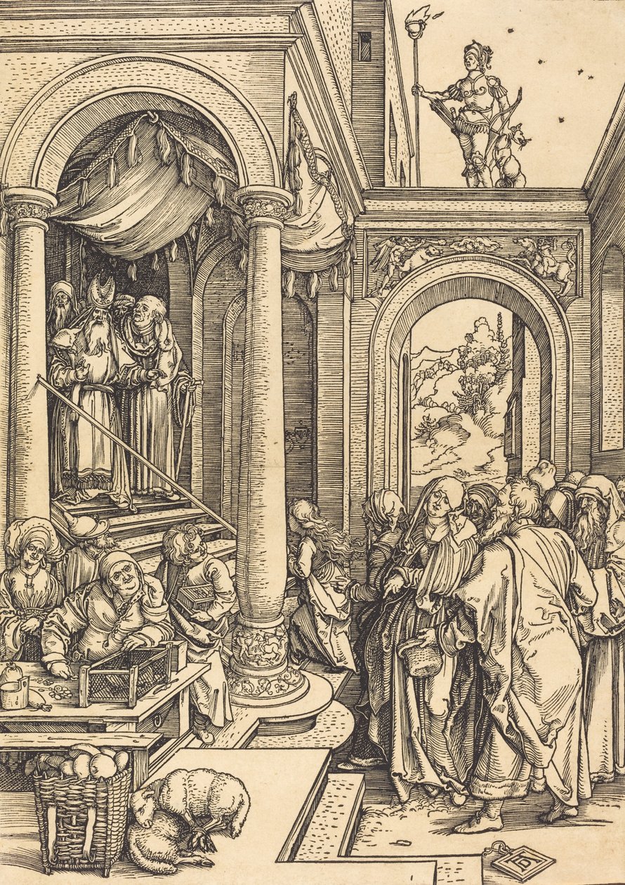 Neitsyen esittely temppelissä, n. 15021503. tekijältä Albrecht Dürer