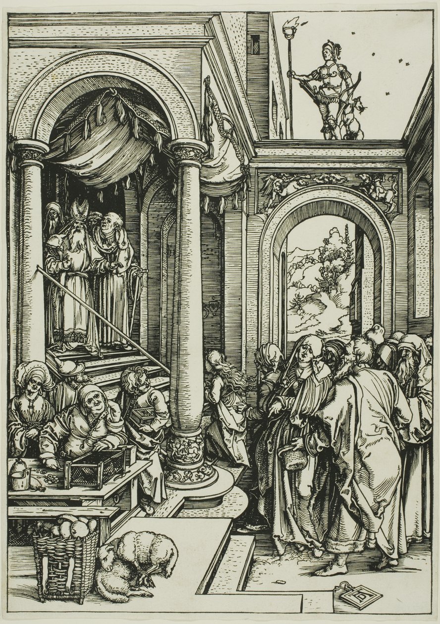 Neitsyen esitys temppelissä, Neitsyen elämästä tekijältä Albrecht Dürer