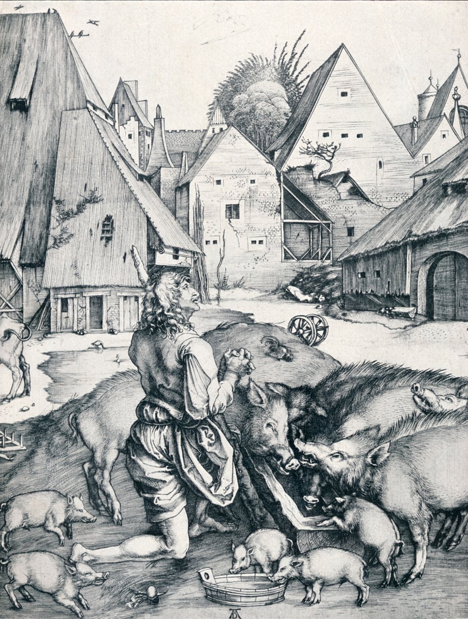 Tuhlaajapoika, 1495 1906 tekijältä Albrecht Dürer
