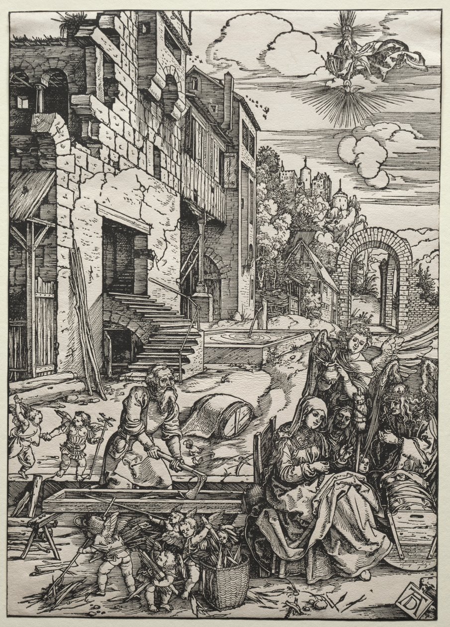 Lepo Egyptissä, n. 1501-1502. tekijältä Albrecht Dürer
