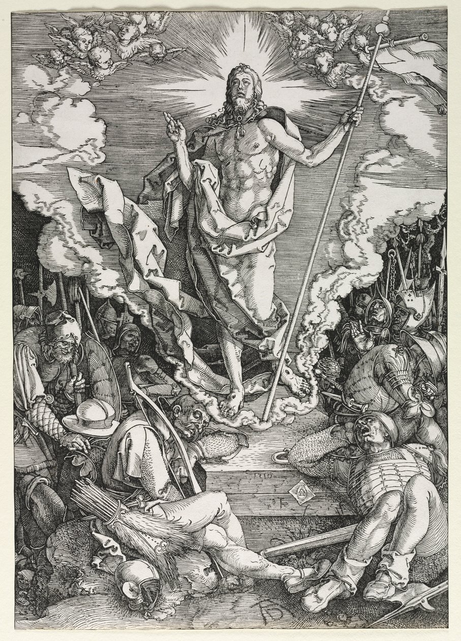 Ylösnousemus, 1510. tekijältä Albrecht Dürer