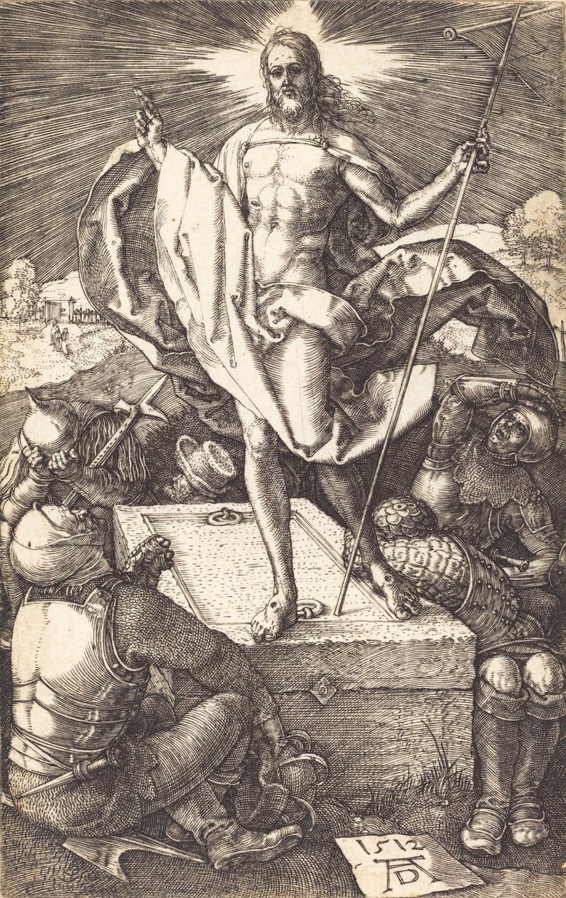 Ylösnousemus, 1512. tekijältä Albrecht Dürer