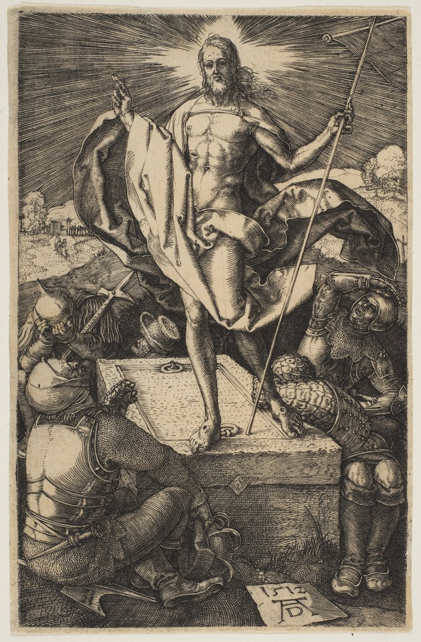Ylösnousemus, Passiosta, 1511. tekijältä Albrecht Dürer
