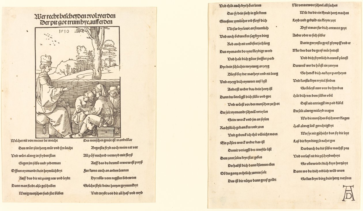 Koulun opettaja tekijältä Albrecht Dürer