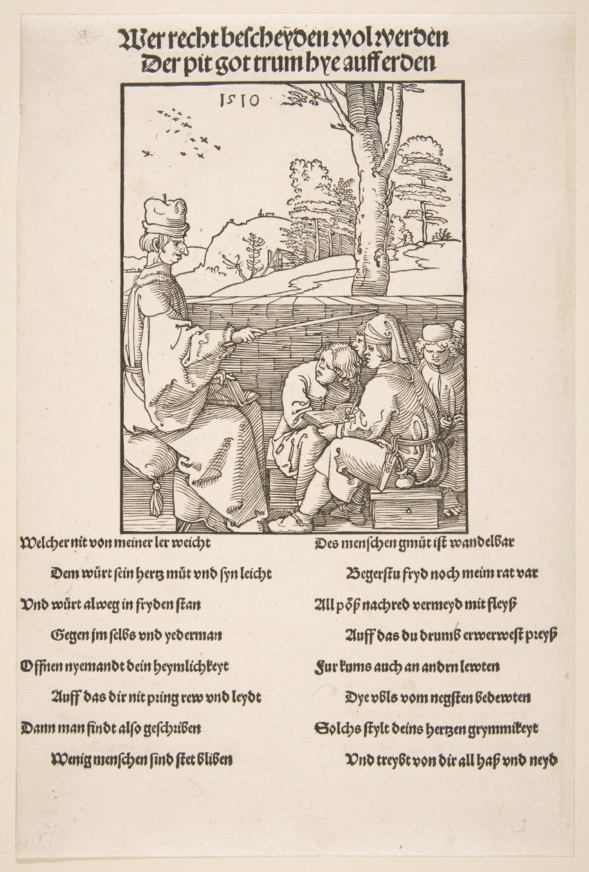 Koulumestari.n.d. tekijältä Albrecht Dürer