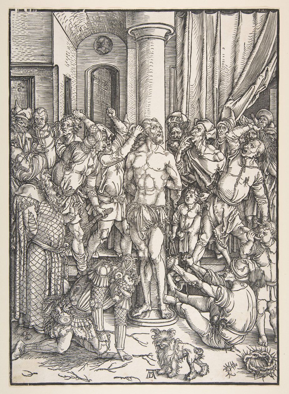 Kristuksen ruoskiminen tekijältä Albrecht Dürer