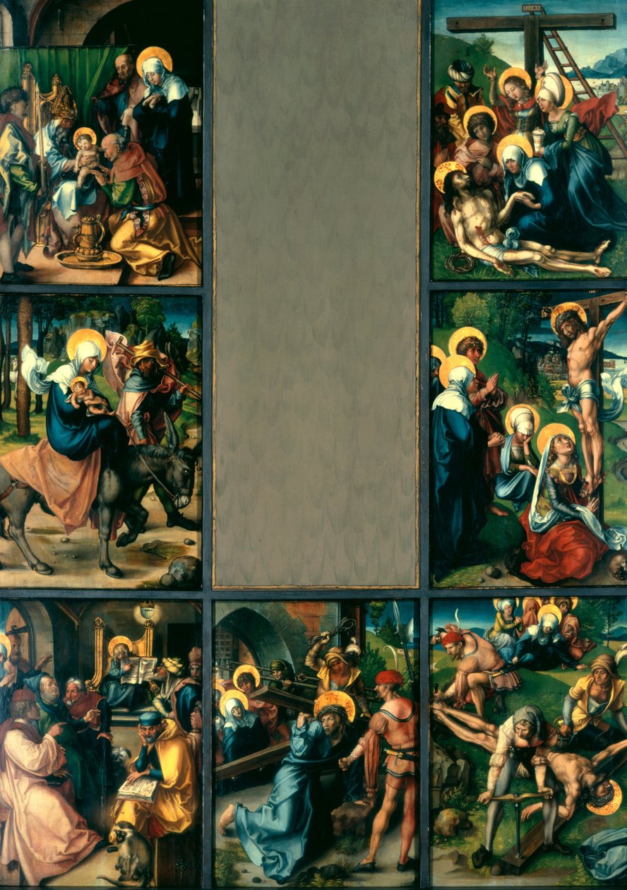 Neitsyen seitsemän surua, 1495-1496 tekijältä Albrecht Dürer