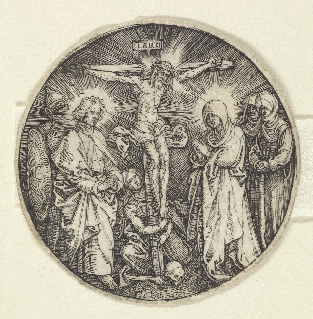 Pieni ristiinnaulitseminen ("Keisari Maximilianin pommel") tekijältä Albrecht Dürer