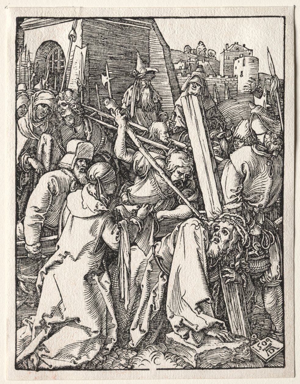 Pieni kärsimys: Kristus kantaa ristiä, 1509. tekijältä Albrecht Dürer