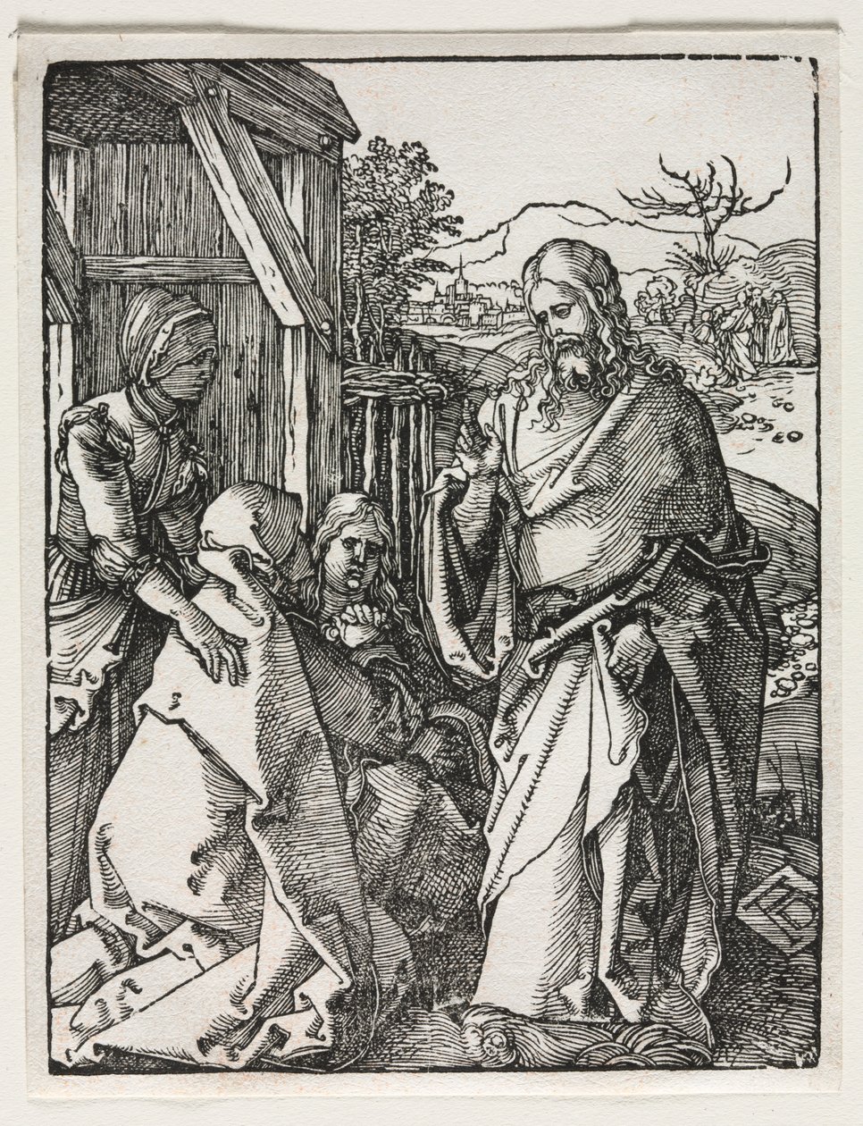Pieni intohimo: Kristus jättää neitsyen. tekijältä Albrecht Dürer